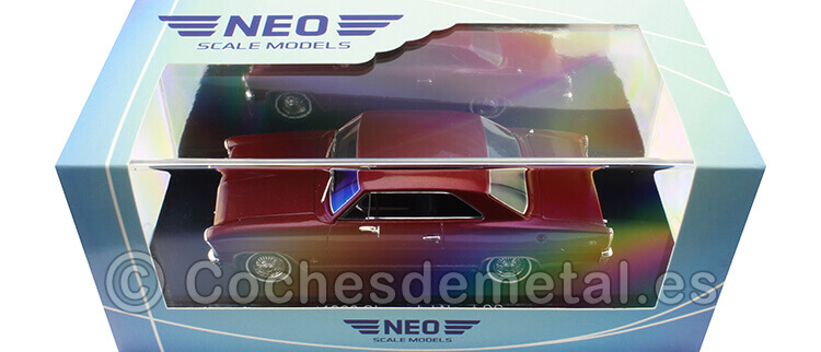 1966 Chevrolet Nova SS Hardtop Granate Metalizado 1:43 NEO Scale Models 47236