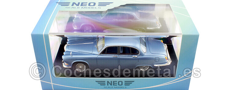 1967 Jaguar 420 Azul Metalizado 1:43 NEO Scale Models 49572