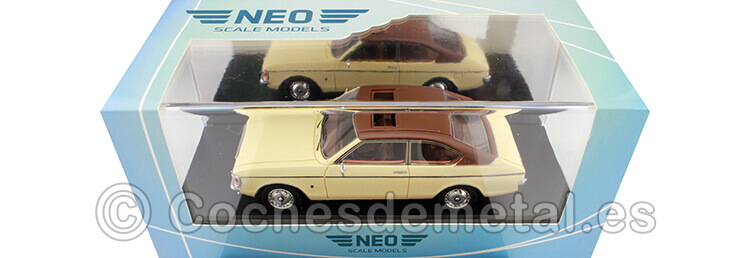 1975 Ford Granada MK I Coupe Beige/Marrón 1:43 NEO Scale Models 49575
