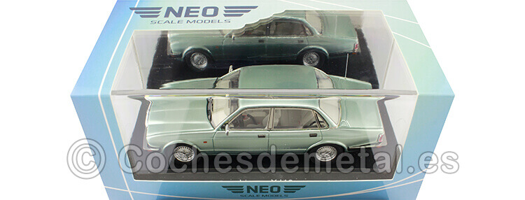 1990 Jaguar XJ40 Sovereign Verde Metalizado 1:43 NEO Scale Models 49603