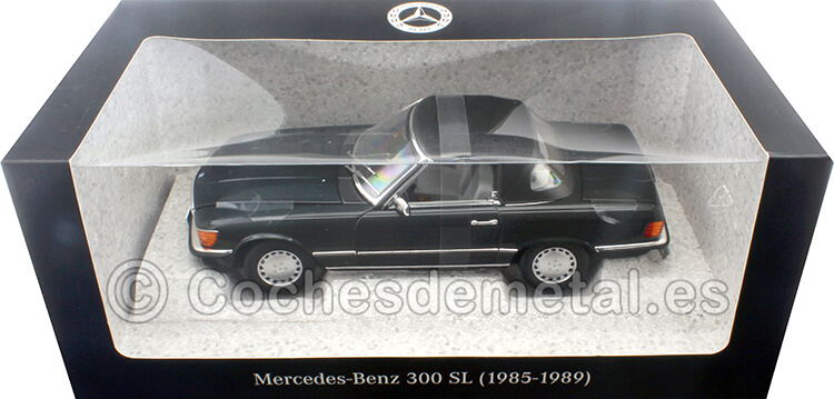 1985 Mercedes-Benz 300 SL Convertible (R107) Azul Oscuro Metalizado 1:18 Dealer Edition B66040678