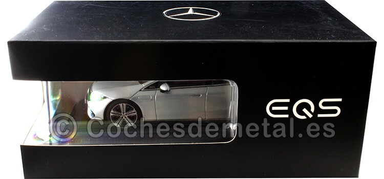 2022 Mercedes-Benz EQS (V297) Plateado Hightech 1:43 Dealer Edition B66960572