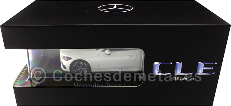 2024 Mercedes-Benz CLE Convertible (A236) Blanco Opalo Brillante/Rojo 1:43 Dealer Edition B66960651