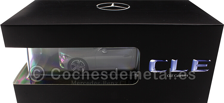 2024 Mercedes-Benz CLE Convertible (A236) Gris Alpino Sólido/Negro 1:43 Dealer Edition B66960652