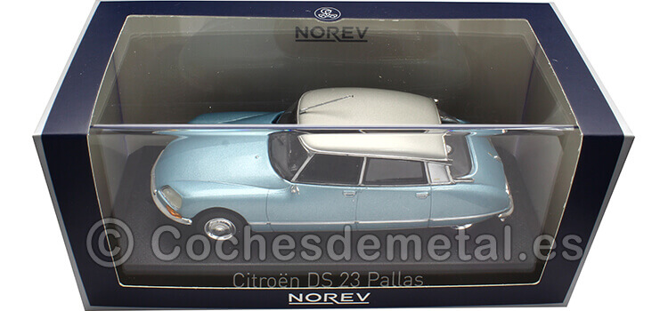 1973 Citroen DS 23 Pallas Azul Metalizado/Plateado 1:43 Norev 158076