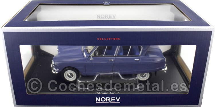 1965 Citroen Ami 6 Ardoise Blue 1:18 Norev 181537