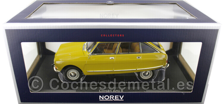1969 Citroen Ami 8 Club Yellow 1:18 Norev 181670
