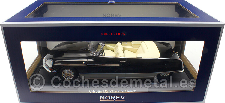 1968 Citroen DS 21 Convertible Palm Beach Negro 1:18 Norev 181746