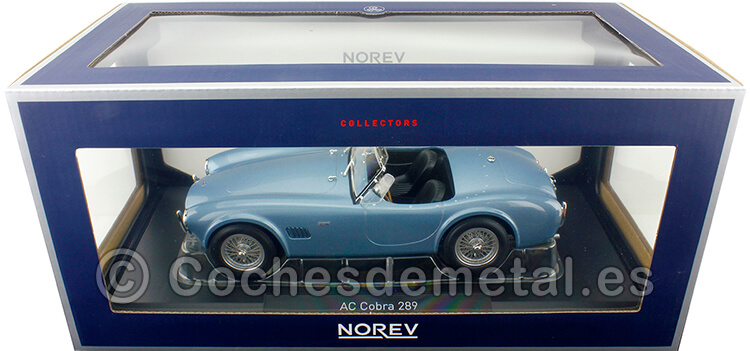 1963 AC Cobra 289 Spider Azul Metalizado 1:18 Norev 182756