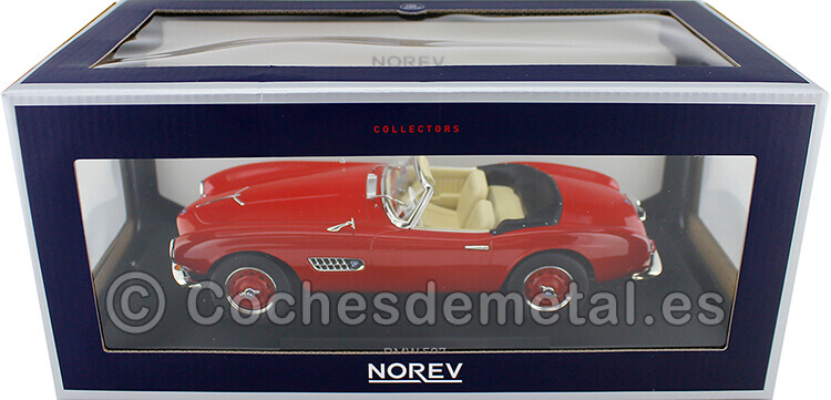 1956 BMW 507 Cabriolet Red 1:18 Norev 183231