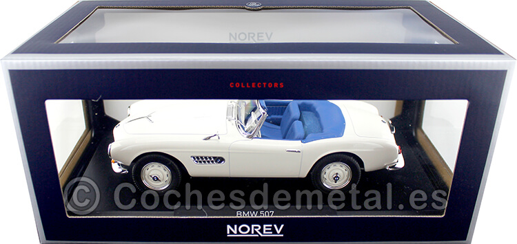 1956 BMW 507 Cabriolet Blanco 1:18 Norev 183232