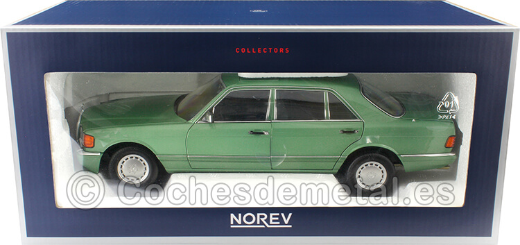 1991 Mercedes-Benz 560 SEL W126 Verde Metalizado 1:18 Norev HQ 183469
