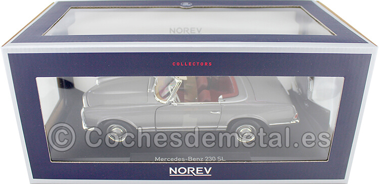 1963 Mercedes-Benz 230SL Anthracite Metallic 1:18 Norev 183498