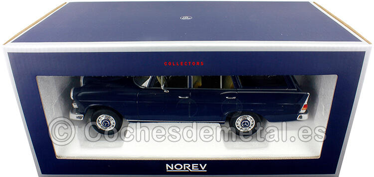 1966 Mercedes-Benz 200 Universal (W110) Azul Oscuro 1:18 Norev HQ 183599