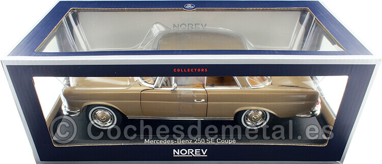 1969 Mercedes-Benz 250 SE Coupé Metallic Gold 1:18 Norev 183759