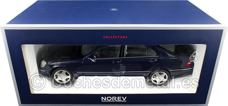 2000 Mercedes-Benz S55 AMG Azul Metalizado 1:18 Norev HQ 183817