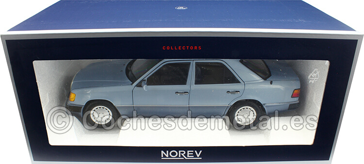 1990 Mercedes-Benz 230 E (W124) Azul Claro Metalizado 1:18 Norev 183945