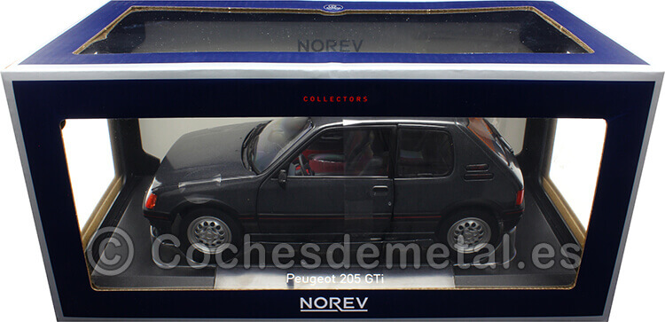 1988 Peugeot 205 GTI 1.6 Gris Grafito 1:18 Norev 184845