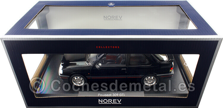 1990 Peugeot 309 GTi Negro 1:18 Norev 184885