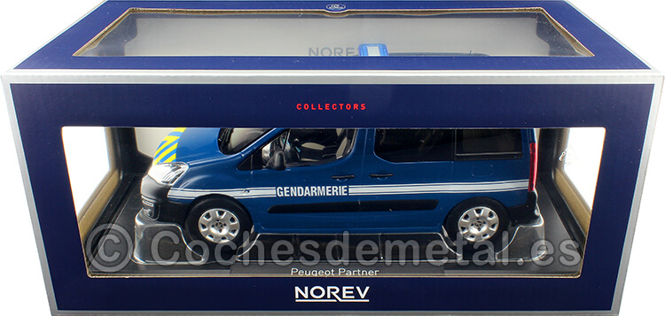 2016 Peugeot Partner Gendarmerie Azul/Blanco 1:18 Norev 184895