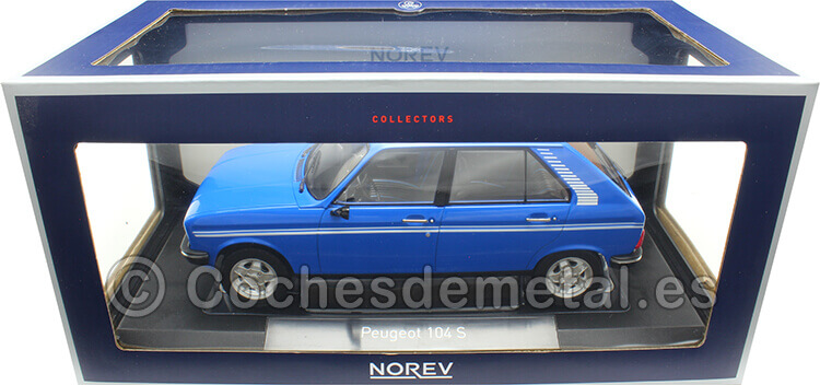 1981 Peugeot 104 S Azul Ibis 1:18 Norev 184903