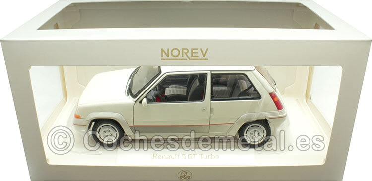 1985 Renault R5 Supercinco GT Turbo Phase I Blanco Perlado 1:18 Norev 185200