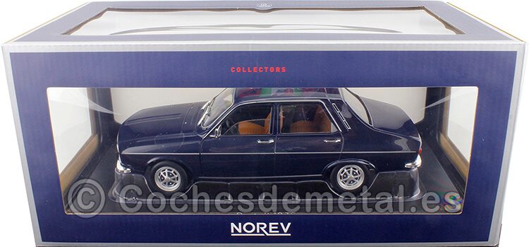 1973 Renault 12 (R12) TS Dark Blue 1:18 Norev 185214