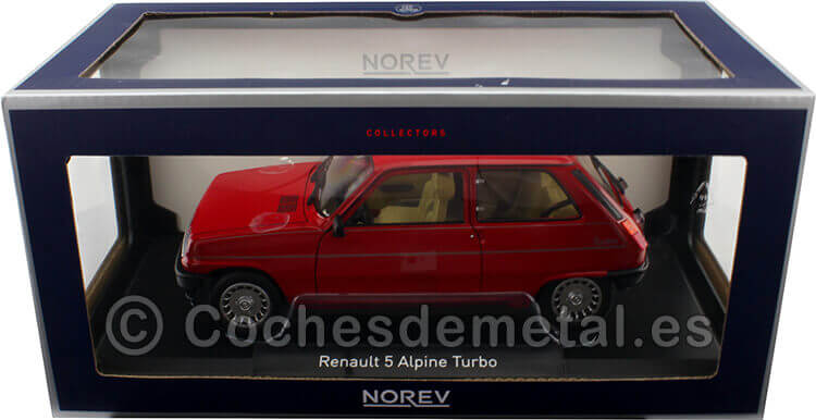 1983 Renault 5 R5 Alpine Turbo Rojo 1:18 Norev 185243