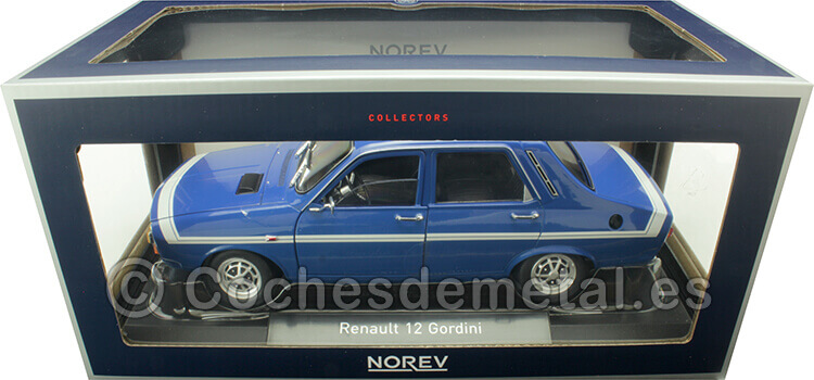 1971 Renault 12 R12 Gordini sin Parachoques Azul Francés 1:18 Norev 185248