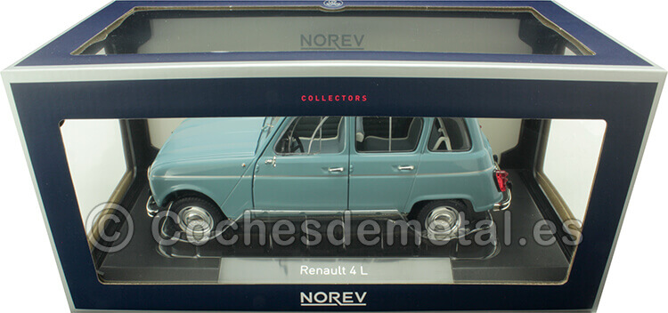 1966 Renault 4 L R4 4L Azul Francés 1:18 Norev 185255