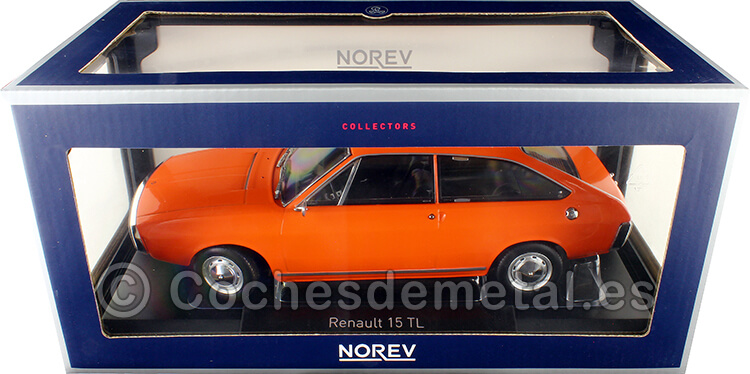 1971 Renault 15 R15 TL Naranja 1:18 Norev 185350