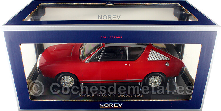1975 Renault 17 R17 Gordini Descapotable Rojo 1:18 Norev 185371