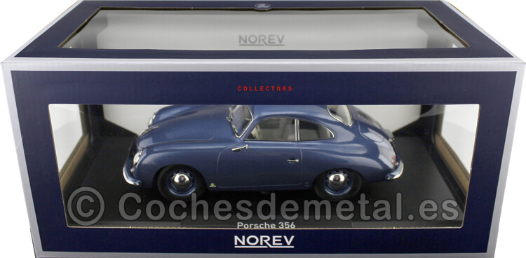 1954 Porsche 356 Coupe Blue Metallic 1:18 Norev 187450