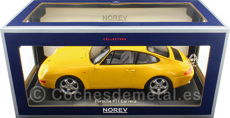 1994 Porsche 911 Carrera Amarillo 1:18 Norev 187596