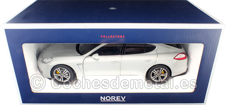 2009 Porsche Panamera Turbo Luxury Plateado 1:18 Norev 187609