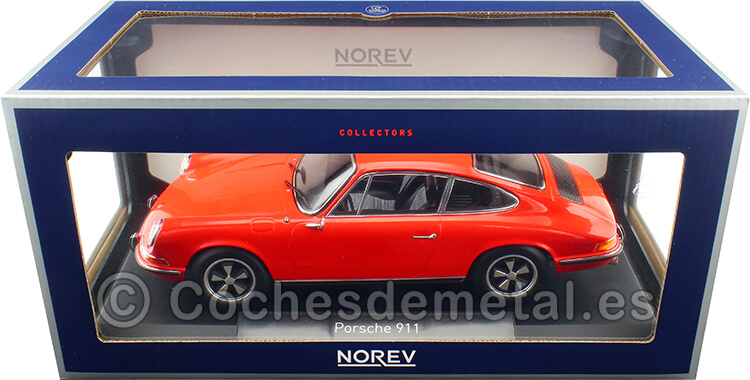 1970 Porsche 911 E Naranja 1:18 Norev 187628