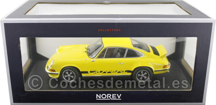 1973 Porsche 911 RS Touring Yellow 1:18 Norev 1876389