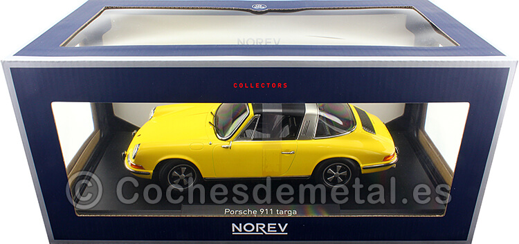 1969 Porsche 911 E Targa Amarillo 1:18 Norev 187643