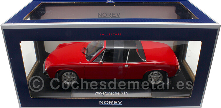 1972 Volkswagen Porsche 914 Rojo Bahía 1:18 Norev 187690