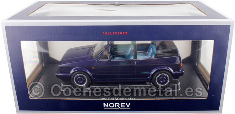 1991 Volkswagen Golf Cabriolet Coast Purple Metallic 1:18 Norev 188463