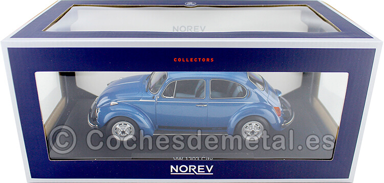 1973 Volkswagen VW 1303 City Blue Metallic 1:18 Norev 188525