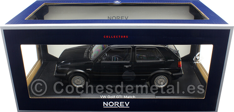 1989 Volkswagen Golf II GTI Match Negro 1:18 Norev 188559