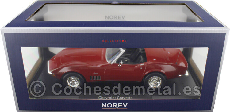 1969 Chevrolet Corvette Stingray Convertible Red 1:18 Norev 189036