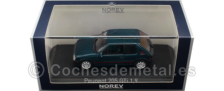 1992 Peugeot 205 Gti 1.9 Verde Sorrento 1:43 Norev 471718