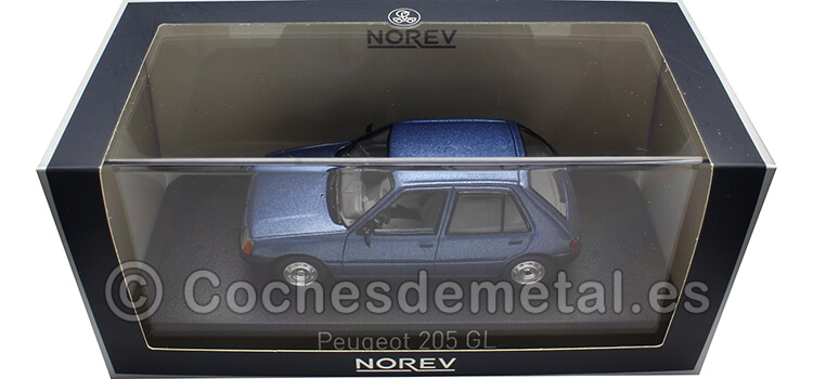 1988 Peugeot 205 GL Azul Ming 1:43 Norev 471736