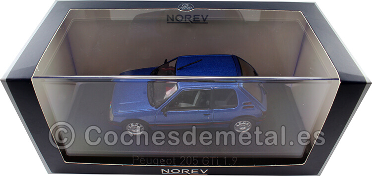 1992 Peugeot 205 GTi 1.9 Azul Miami 1:43 Norev 471737