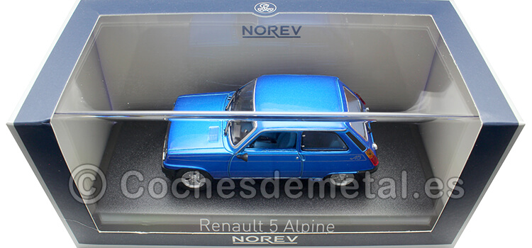 1977 Renault 5 R5 Alpine Azul 1:43 Norev 510512