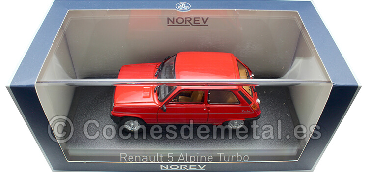 1983 Renault 5 R5 Alpine Turbo Rojo 1:43 Norev 510518