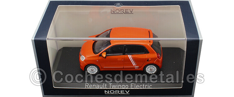 2021 Renault Twingo Electric Naranja Valencia 1:43 Norev 517420