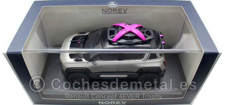 2022 Renault Concept 4EVER Trophy E-Tech 100% Electric Plateado/Negro/Rosa 1:43 Norev 517965